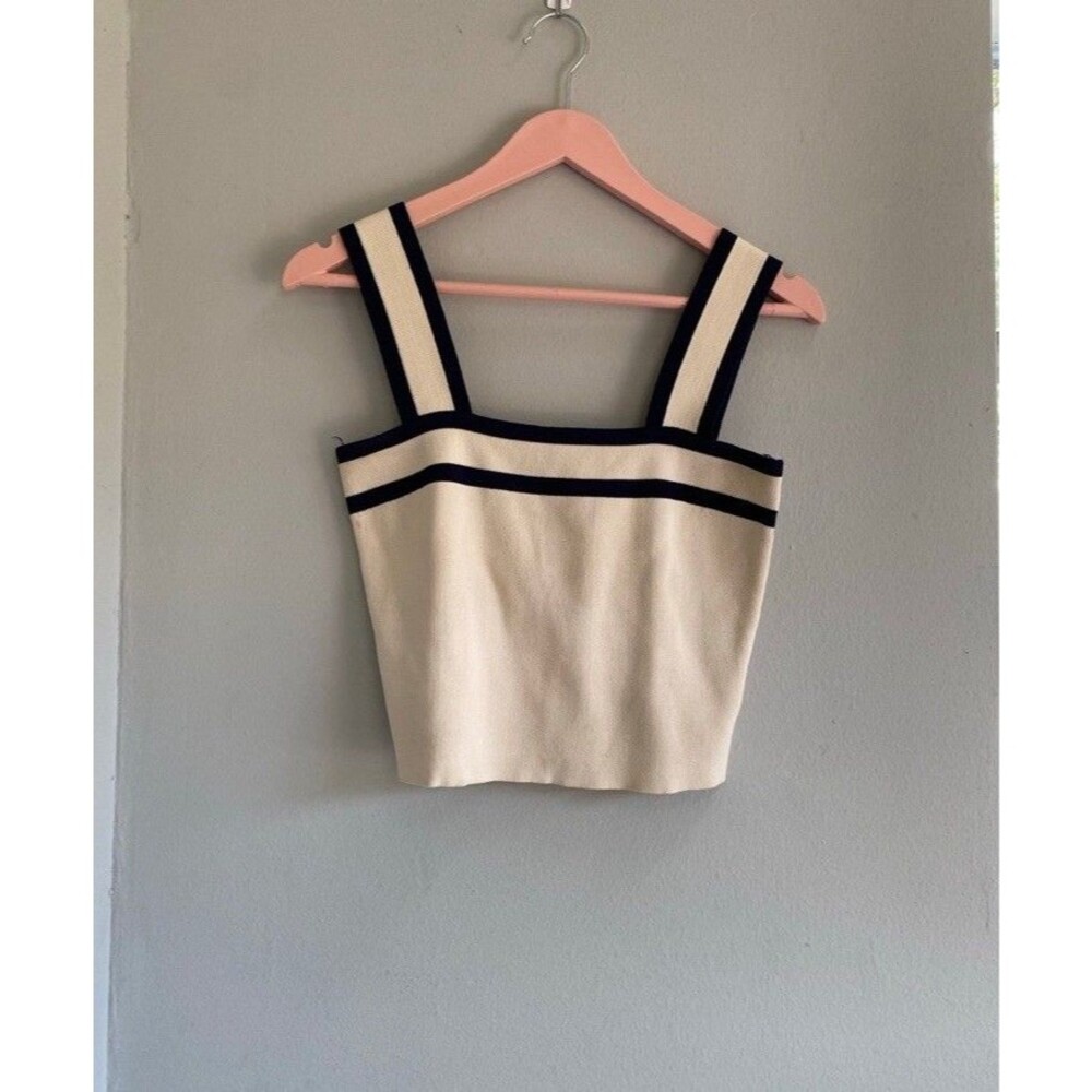 Harper Heritage French style ribbed tank Small